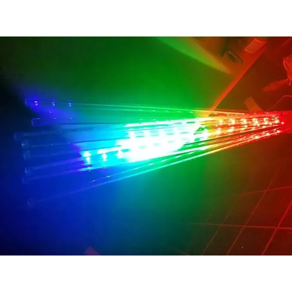 Meteor RGB LED jégcsap fényfüzér, 8x50 cm, IP44, összekapcsolható