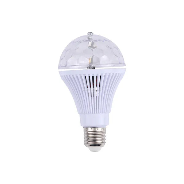 RGB forgó diszkó LED izzó E27 foglalat, 3 W, 120° szórásszög, party fény
