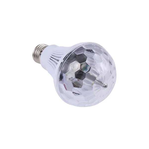 RGB forgó diszkó LED izzó E27 foglalat, 3 W, 120° szórásszög, party fény