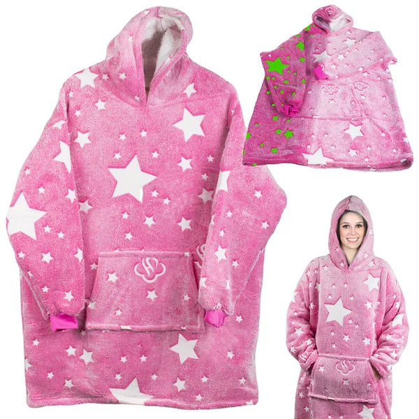 Oversize pulóver-takaró, XXL, vastag polár, 2 az 1-ben