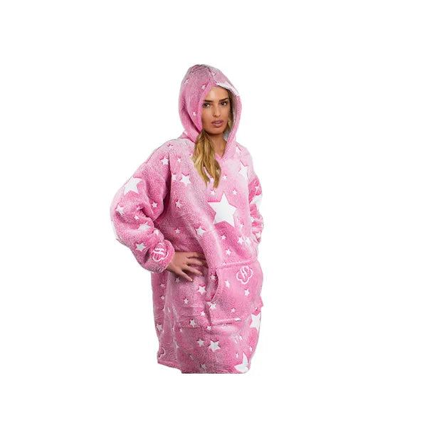 Oversize pulóver-takaró, XXL, vastag polár, 2 az 1-ben
