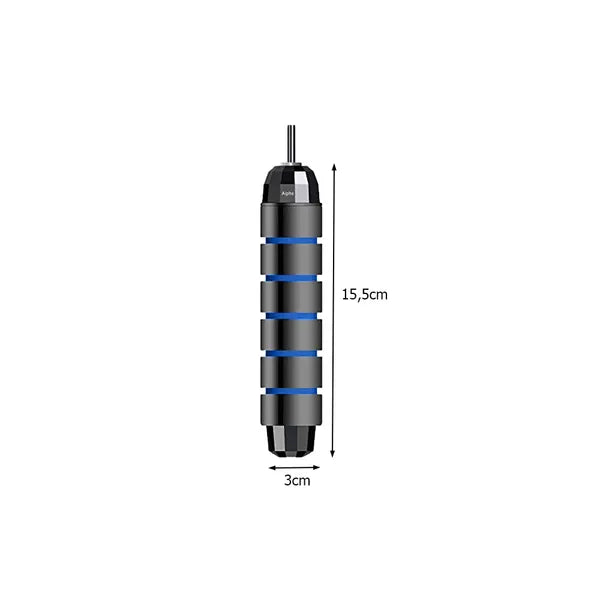Állítható, golyóscsapágyas acél ugrálókötél, 275 cm, kék