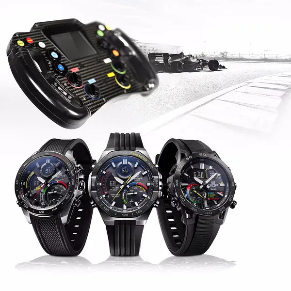 Casio Edifice ECB-40MP-1A férfi karóra 48 mm, Bluetooth, WR100, karbon tok