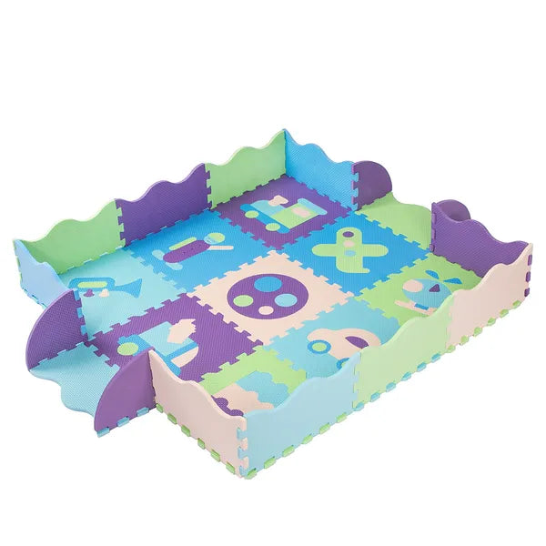 Springos EVA habpuzzle játszószőnyeg 9 db, 30×30 cm, 10 mm