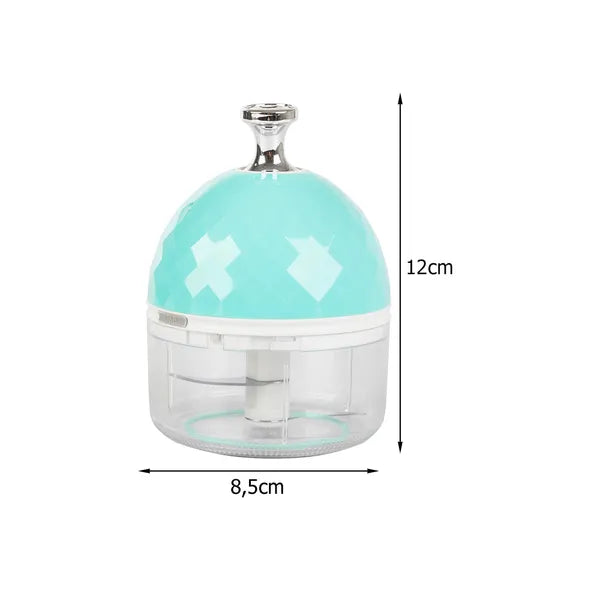 Elektromos USB-tölthető mini aprító, 150 ml, rozsdamentes kések