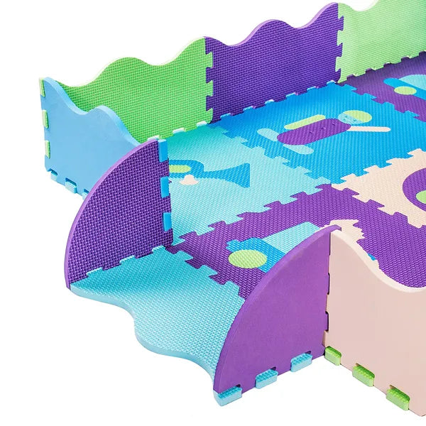 Springos EVA habpuzzle játszószőnyeg 9 db, 30×30 cm, 10 mm