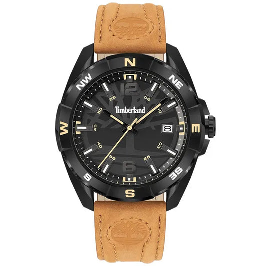 Timberland Millinocket férfi karóra 45 mm, barna bőr szíj, WR50