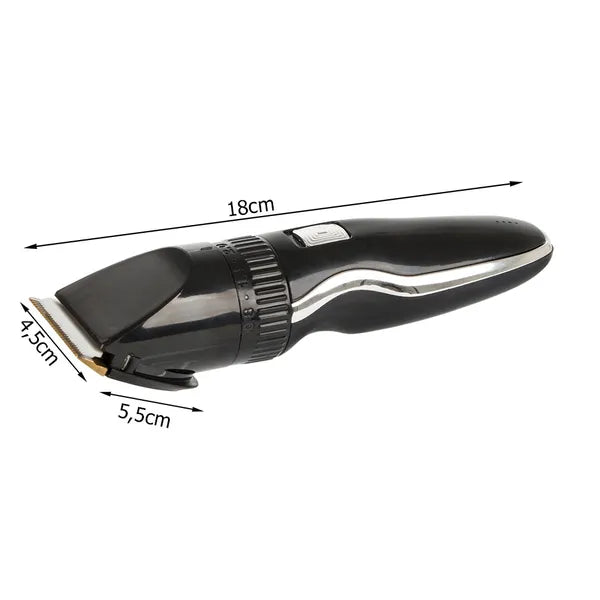 Vezeték nélküli csendes kutya-macska szőrvágó, acél pengékkel, USB, 0.8–2 mm