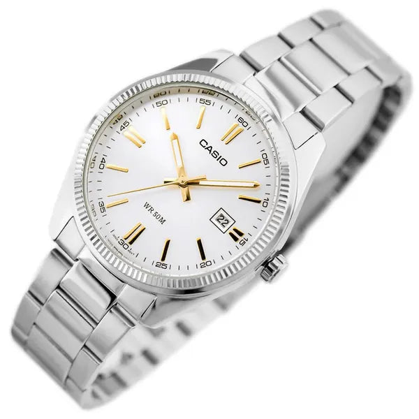 Casio MTP-1302D-7A2VDF férfi karóra ezüst, rozsdamentes acél, WR50