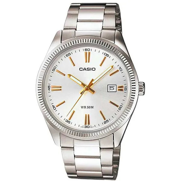 Casio MTP-1302D-7A2VDF férfi karóra ezüst, rozsdamentes acél, WR50