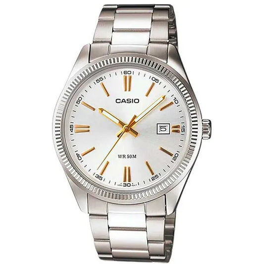 Casio MTP-1302D-7A2VDF férfi karóra ezüst, rozsdamentes acél, WR50