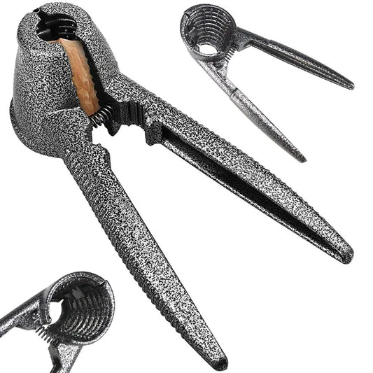 Acél diótörő és palacknyitó, 17 cm, csúszásmentes markolat