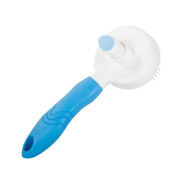 Öntisztító szőrkefe kutyáknak és macskáknak, ergonomikus nyéllel