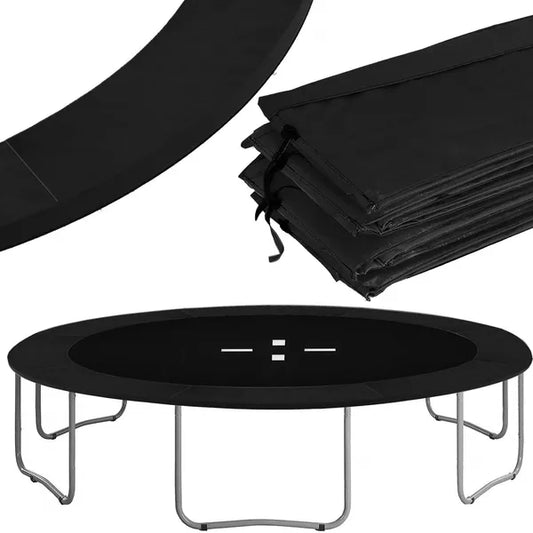 Trambulin rugóvédő szegély, fekete, 244 cm (8 ft), PVC/EPE