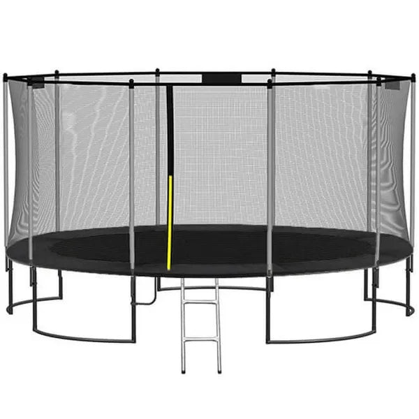 Trambulin rugóvédő szegély, fekete, 244 cm (8 ft), PVC/EPE