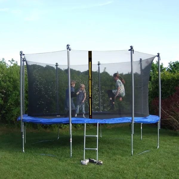 Trambulin belső védőháló 305 cm, 8 oszlophoz, cipzárral, 180 cm magas