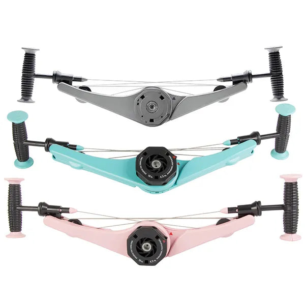 Állítható ellenállású fitnesz expander, 4 fokozat, 65 cm, szürke