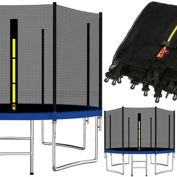 Trambulin külső védőháló 396 cm (13 ft), 8 oszlophoz, időjárásálló