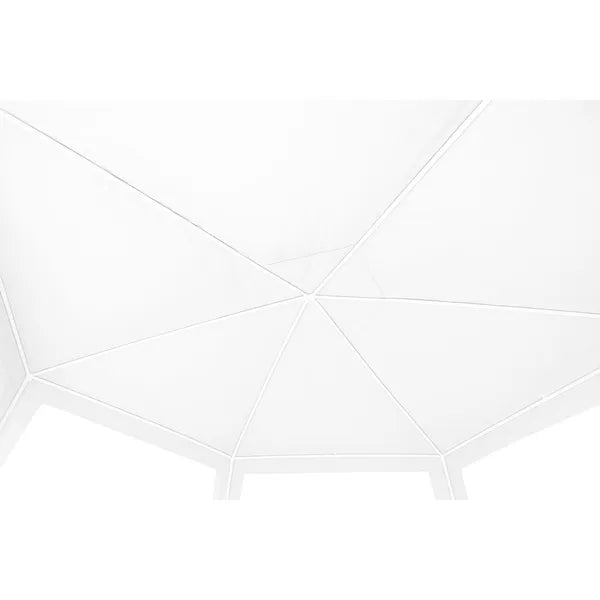 Kerti pavilon sátor 2×2×2 m, fehér, szúnyoghálós oldalfalakkal