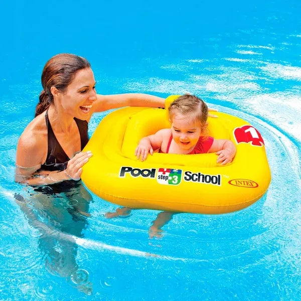Intex úszókarika ülőrésszel, 4 légkamrával, 6–12 hó, 15 kg