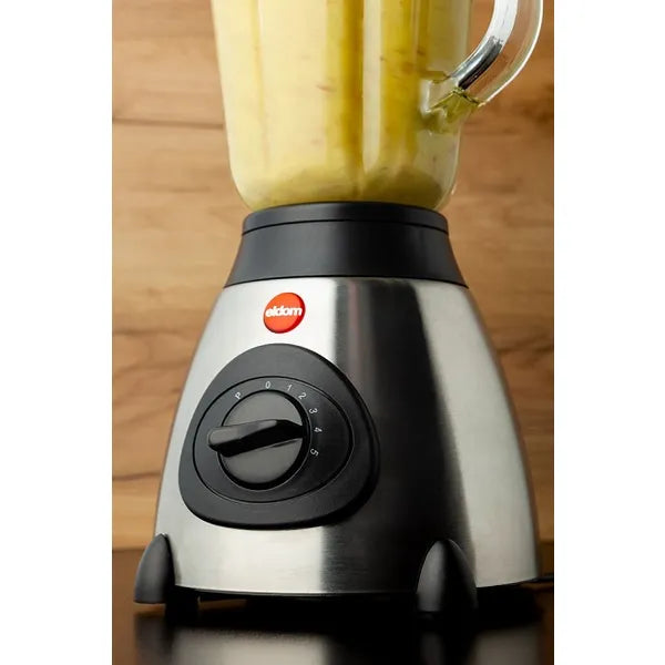 Eldom rozsdamentes turmixgép, 1.5 l üvegkancsó, 400 W, 6 kés