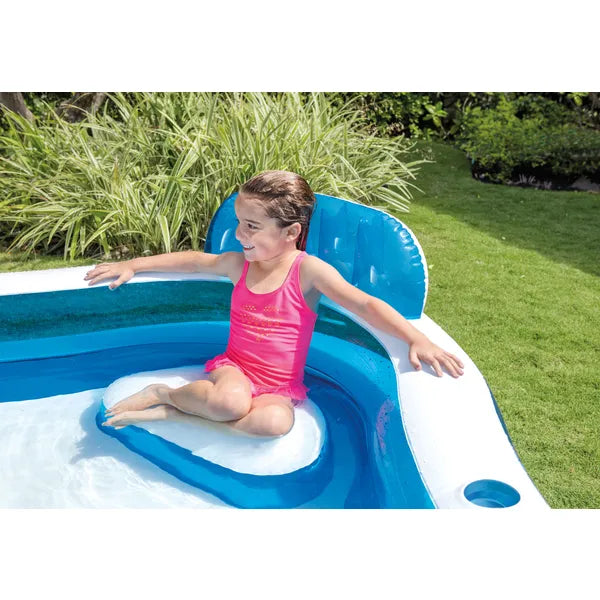Intex felfújható kerti medence ülésekkel 229x229x69 cm, 990 l