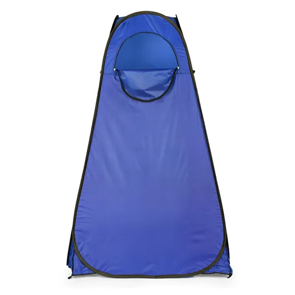 Pop-up kemping öltöző-/zuhanykabin sátor, 112×112×187 cm, kék