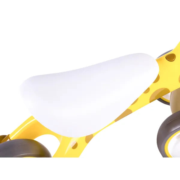 Zsiráfos Ecotoys futóbicikli, 12-36 hó, 20 kg teherbírás, sárga