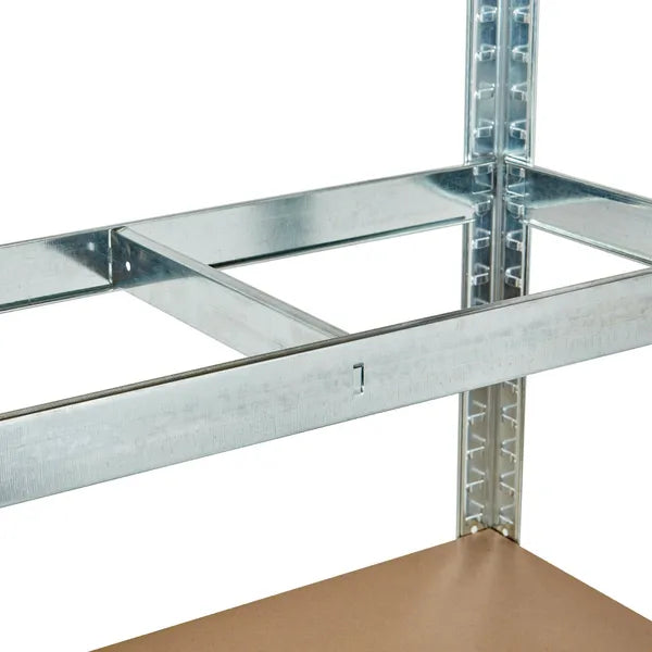 Állítható polcrendszer 205x120x45 cm, horganyzott, 5 polc, 875 kg teherbírás