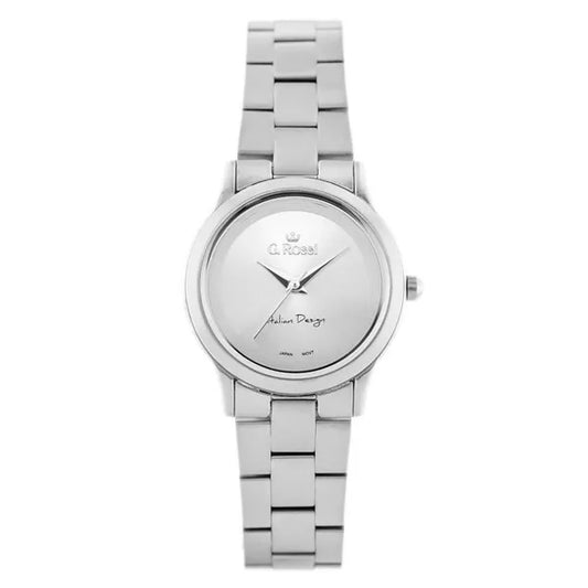 G. Rossi női karóra – ezüst, matt slim fém szíj, Miyota quartz 29 mm