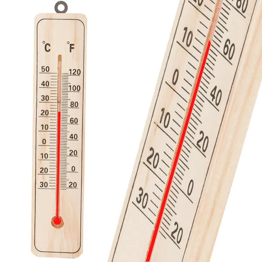 Fa falra szerelhető hőmérő, beltéri-kültéri, -30–+50 °C, 22 cm