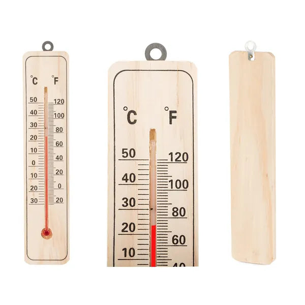 Fa falra szerelhető hőmérő, beltéri-kültéri, -30–+50 °C, 22 cm