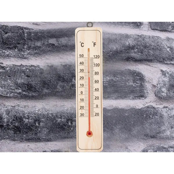 Fa falra szerelhető hőmérő, beltéri-kültéri, -30–+50 °C, 22 cm