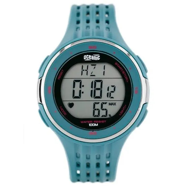 Férfi pulzusmérő sportóra gumiszíjjal, WR100 vízálló, kronográf 47 mm