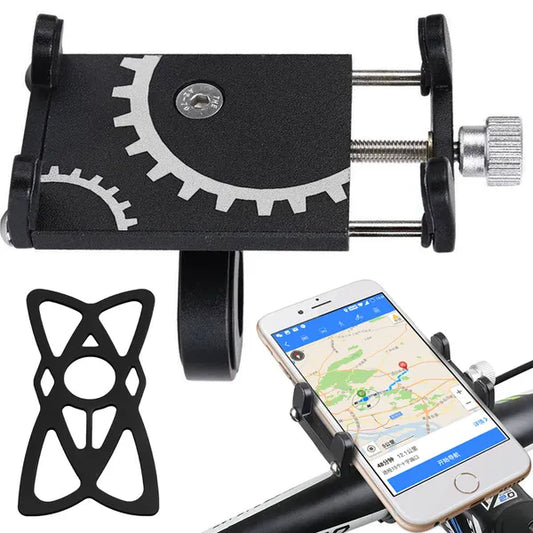 Univerzális alumínium kormányos telefontartó kerékpárra/motorra 4,5–10,5 cm