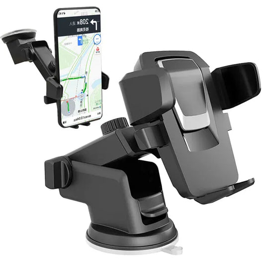 Autós telefontartó erős tapadókoronggal, állítható karral 6–9,5 cm