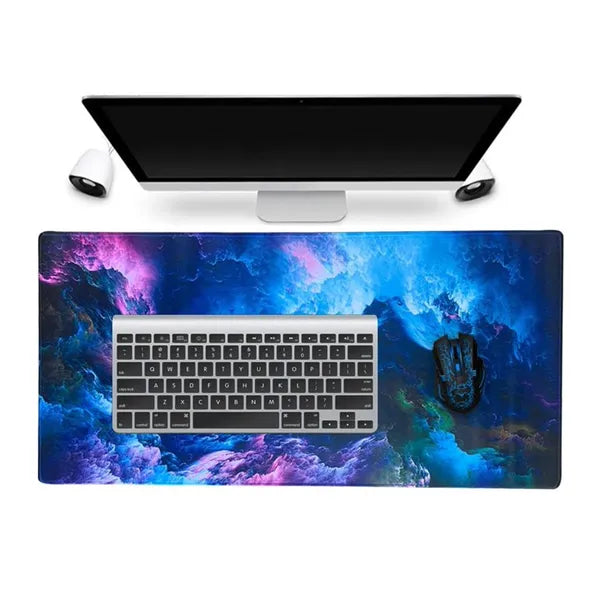 RGB világítású XXL gamer egérpad 90×40 cm, USB, csúszásmentes
