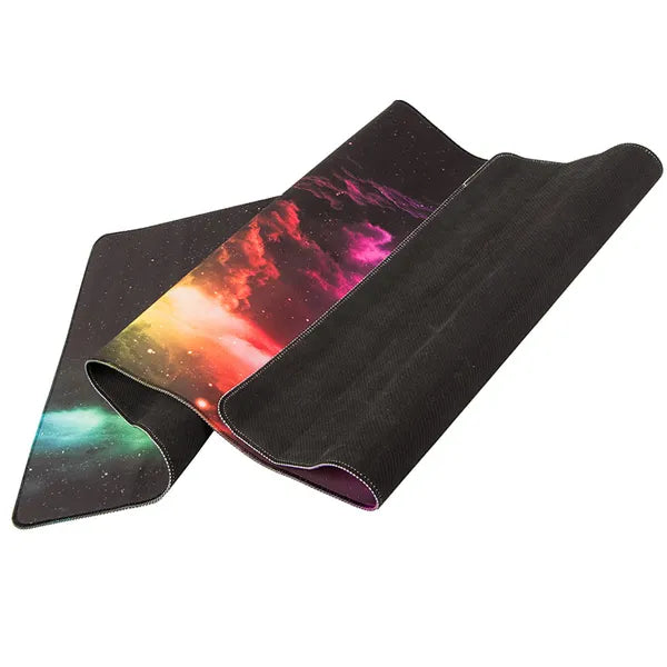 XXL gamer egéralátét 80×30 cm, csúszásgátló, vízálló, Cosmos minta