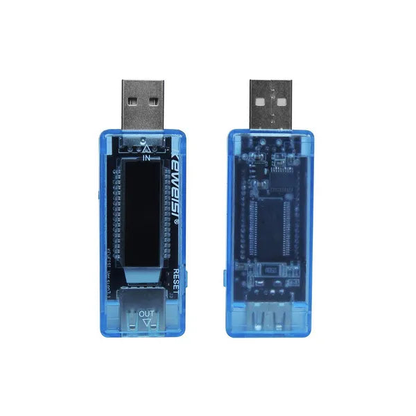 USB feszültség- és árammérő teszter, 3.7-30 V / 0-5 A, LCD kijelző