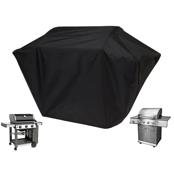 Vízálló grillsütő takaró 250×120 cm, fekete, univerzális huzat zsinórral