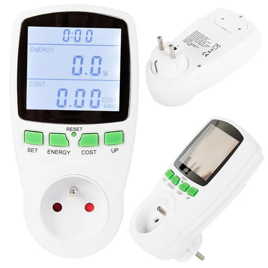 LED-es digitális fogyasztásmérő wattmeter, 230V, 16A 3680W