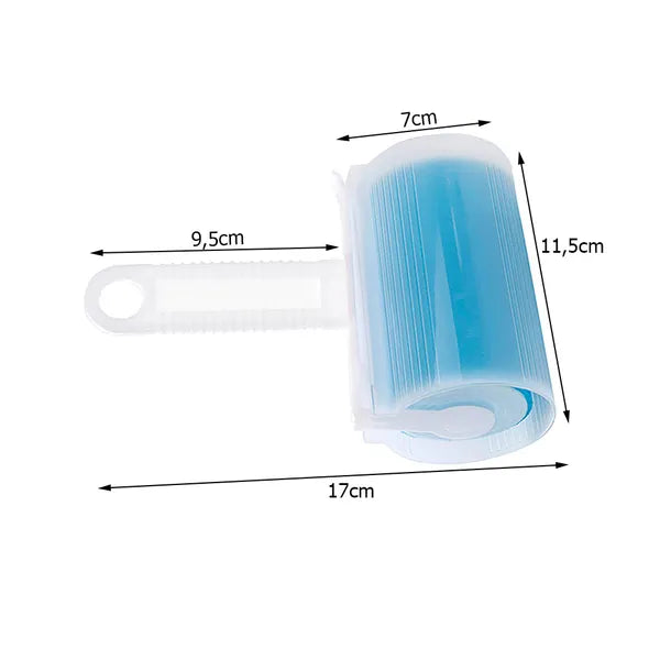 Újrafelhasználható gél szöszeltávolító henger, 10 cm–szőr, por ellen