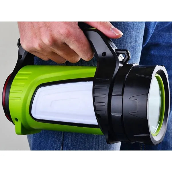 Újratölthető 4500 mAh LED keresőlámpa, 7 fénymód, powerbank, vízálló