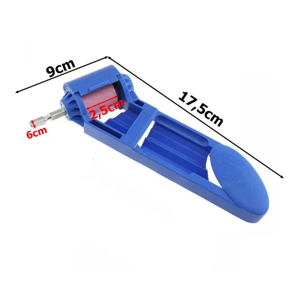 Hordozható fúrószár-élező 2–12,5 mm-es szárakhoz, fúrógép adapter