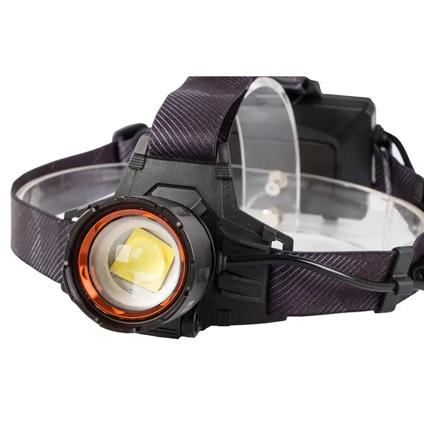 Bailong CREE XHP160 LED fejlámpa, zoom & powerbank, 1000 m, IPX5