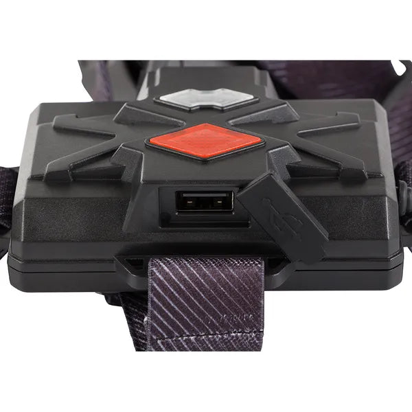 Bailong CREE XHP160 LED fejlámpa, zoom & powerbank, 1000 m, IPX5