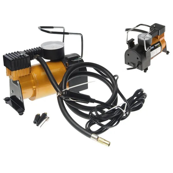 Autós kompresszor 12 V, 150 PSI/10 bar, szivargyújtós