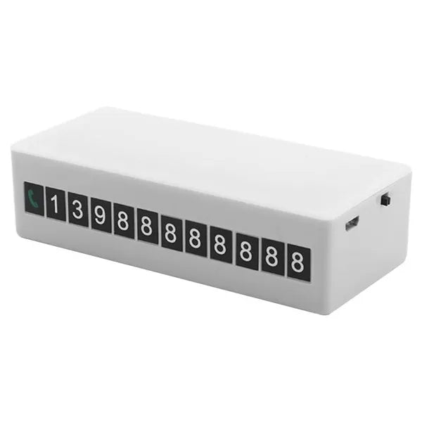 Ideiglenes parkoló telefonszám kijelző 40 LED fénnyel, mágneses, USB-töltés