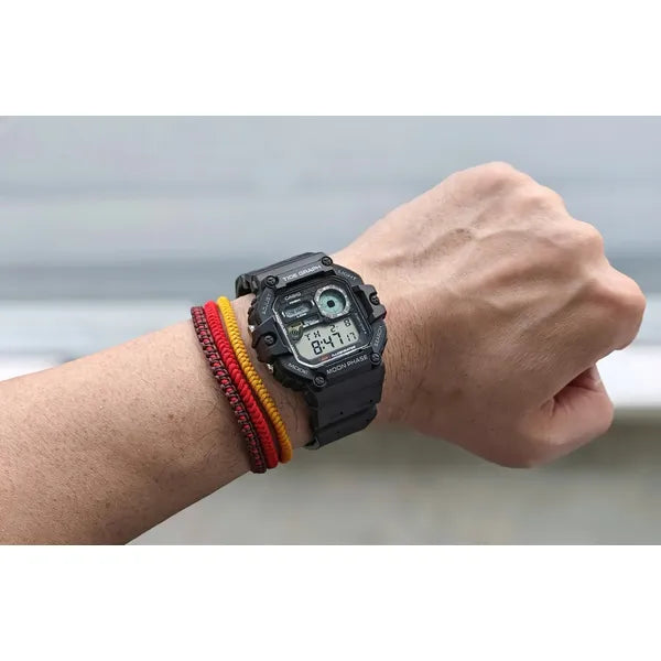 Casio WS-1700H-1AV férfi digitális sportóra holdfázis és árapály, WR100