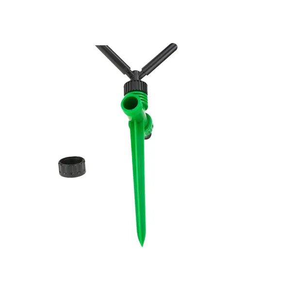 360° forgó impulzusos kerti szórófej, 3 kar, leszúrható, 26×10,5 cm